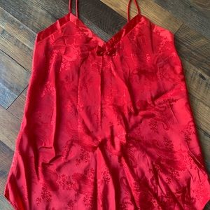 Sexy Red Silk lingerie size medium